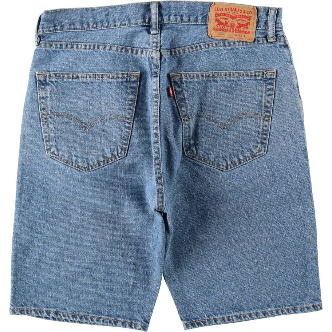 Levi's 505 denim shorts, short pants for men, size W34 cotton blue type Vintage Second Hand