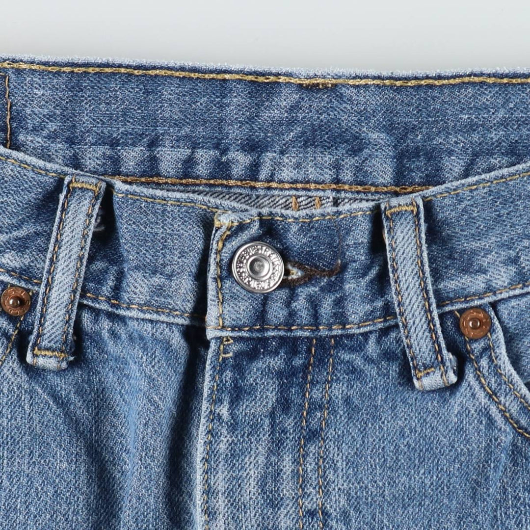 Levi's 505 denim shorts, short pants for men, size W34 cotton blue type Vintage Second Hand
