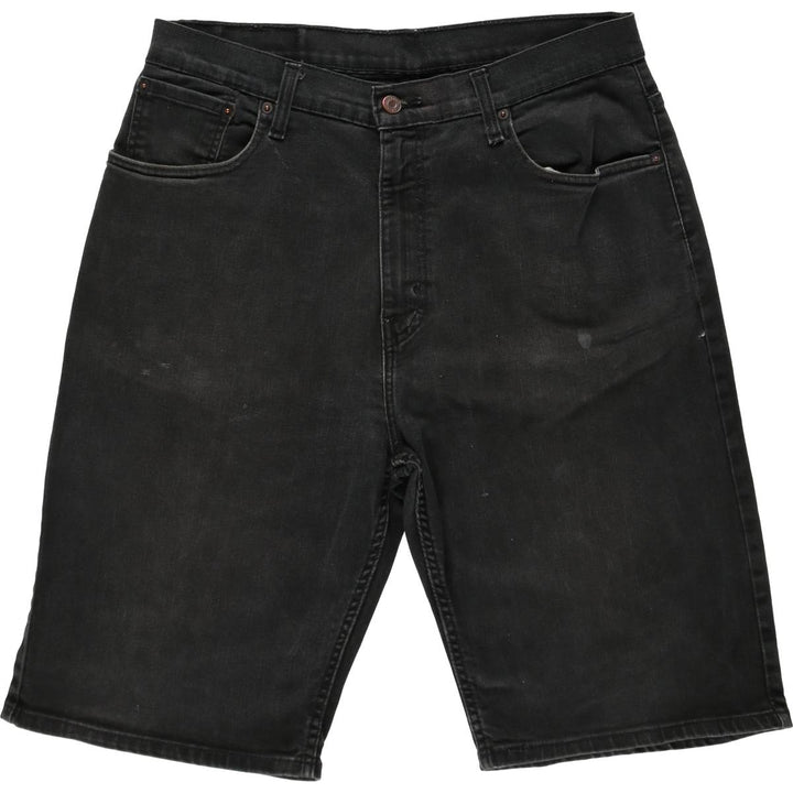 Levi's 569 Black Denim Shorts, Men's Size W34 (approx.) cotton black type Vintage Second Hand