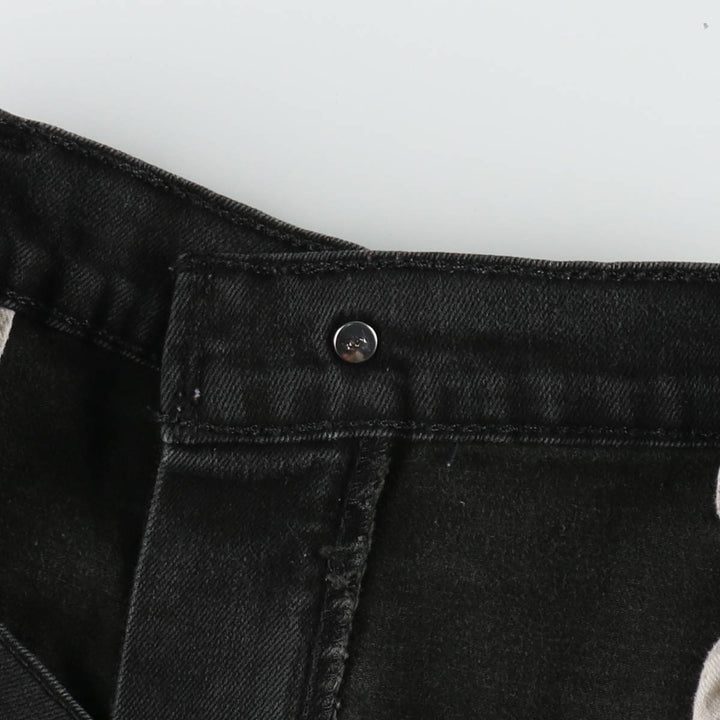Levi's 569 Black Denim Shorts, Men's Size W34 (approx.) cotton black type Vintage Second Hand