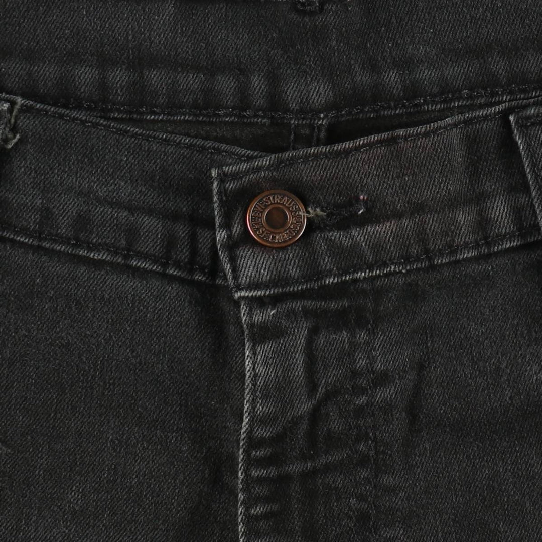 Levi's 569 Black Denim Shorts, Men's Size W34 (approx.) cotton black type Vintage Second Hand