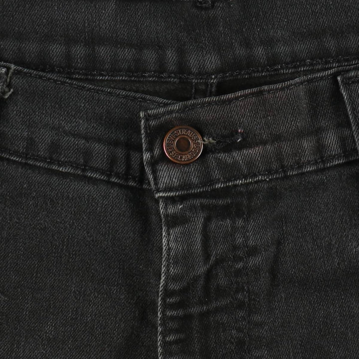 Levi's 569 Black Denim Shorts, Men's Size W34 (approx.) cotton black type Vintage Second Hand