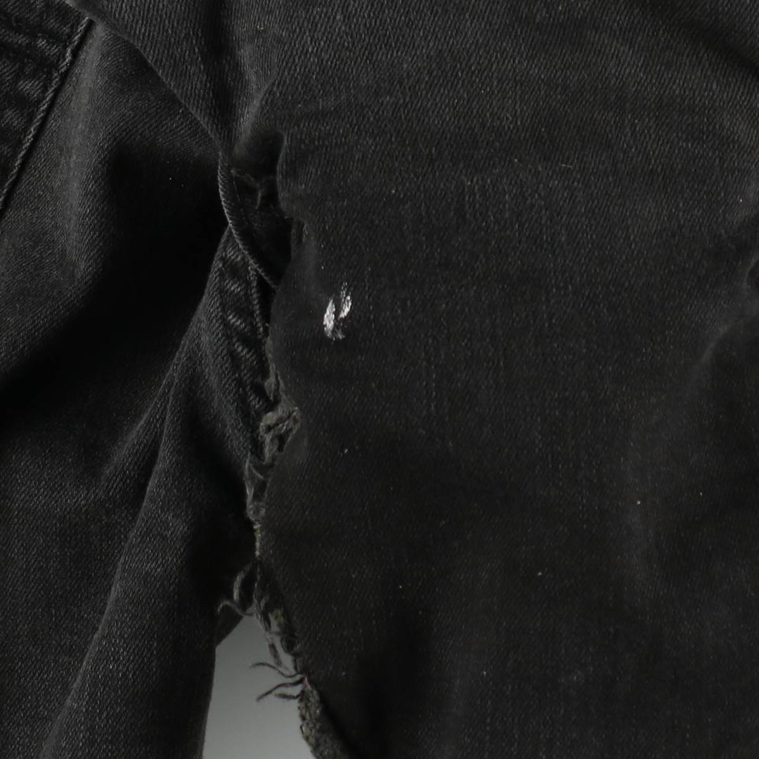 Levi's 569 Black Denim Shorts, Men's Size W34 (approx.) cotton black type Vintage Second Hand