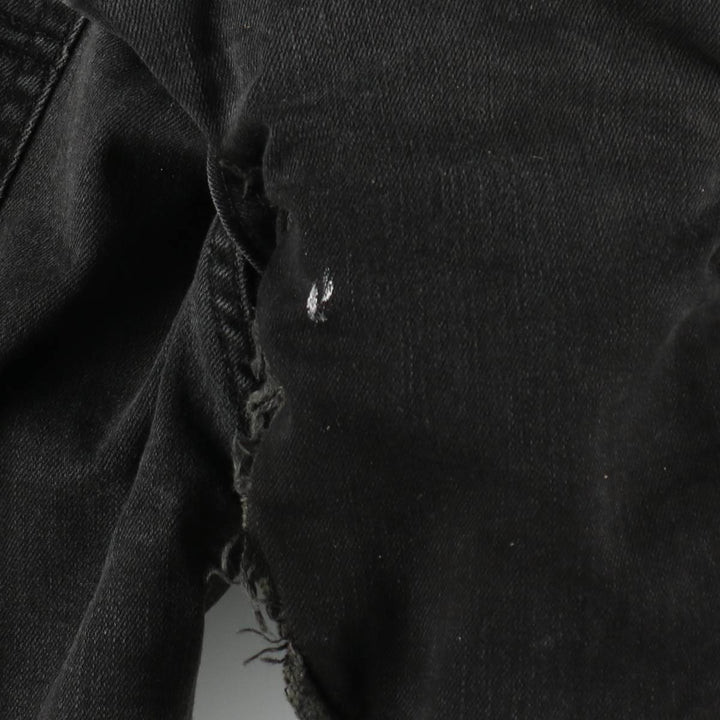 Levi's 569 Black Denim Shorts, Men's Size W34 (approx.) cotton black type Vintage Second Hand