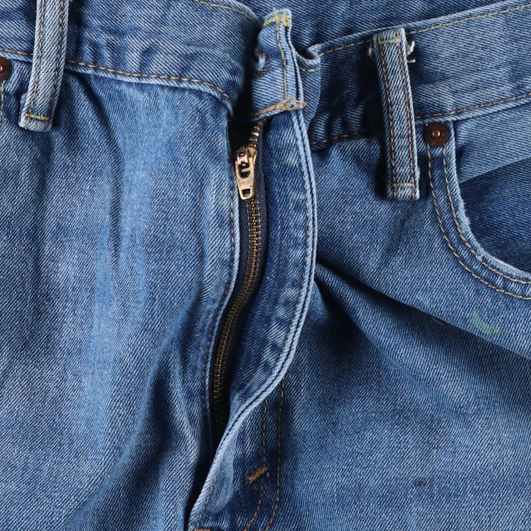 Levi's 569 Painted Denim Shorts, Men's W39 (approx.) cotton Blue type light blue Vintage Second Hand