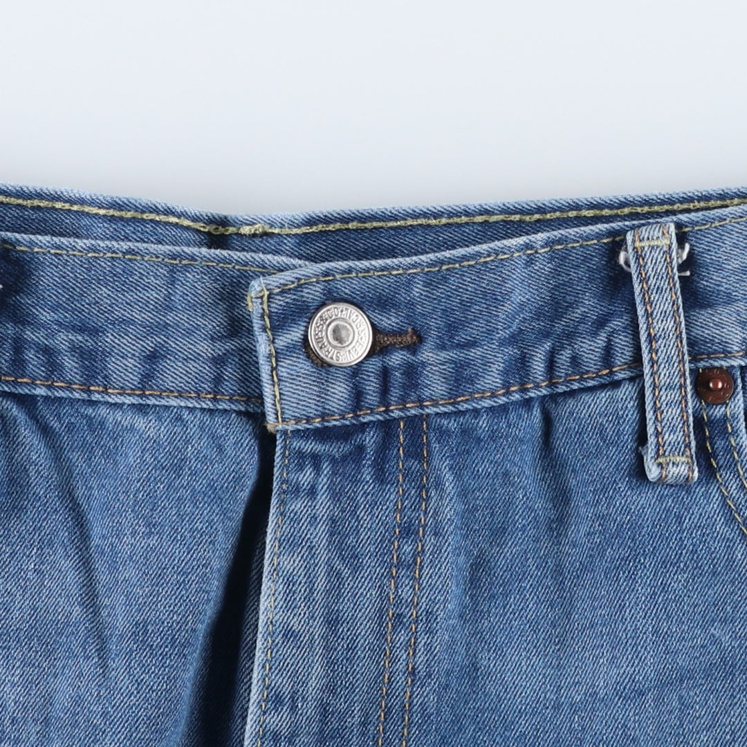 Levi's 569 Painted Denim Shorts, Men's W39 (approx.) cotton Blue type light blue Vintage Second Hand