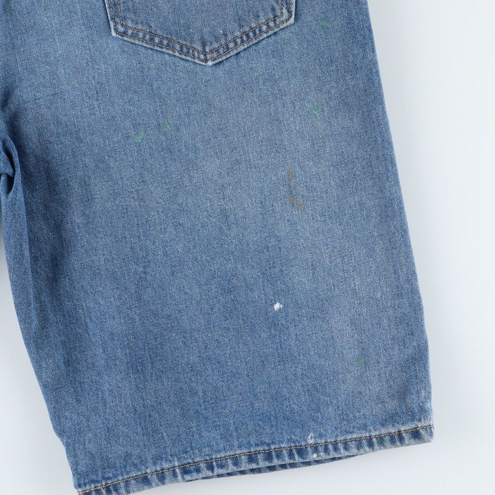 Levi's 569 Painted Denim Shorts, Men's W39 (approx.) cotton Blue type light blue Vintage Second Hand