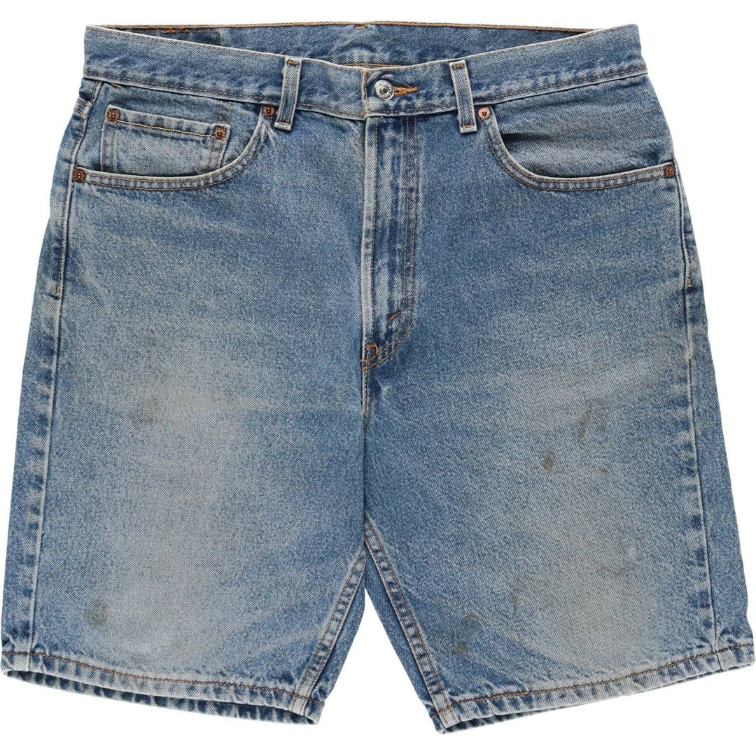 Levi's 505 Regular Fit Denim Shorts (Men's W35 equivalent) cotton blue type Vintage Second Hand