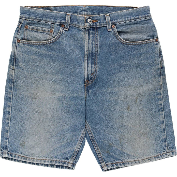 Levi's 505 Regular Fit Denim Shorts (Men's W35 equivalent) cotton blue type Vintage Second Hand