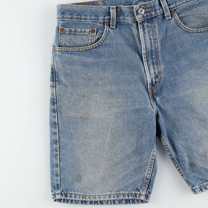Levi's 505 Regular Fit Denim Shorts (Men's W35 equivalent) cotton blue type Vintage Second Hand