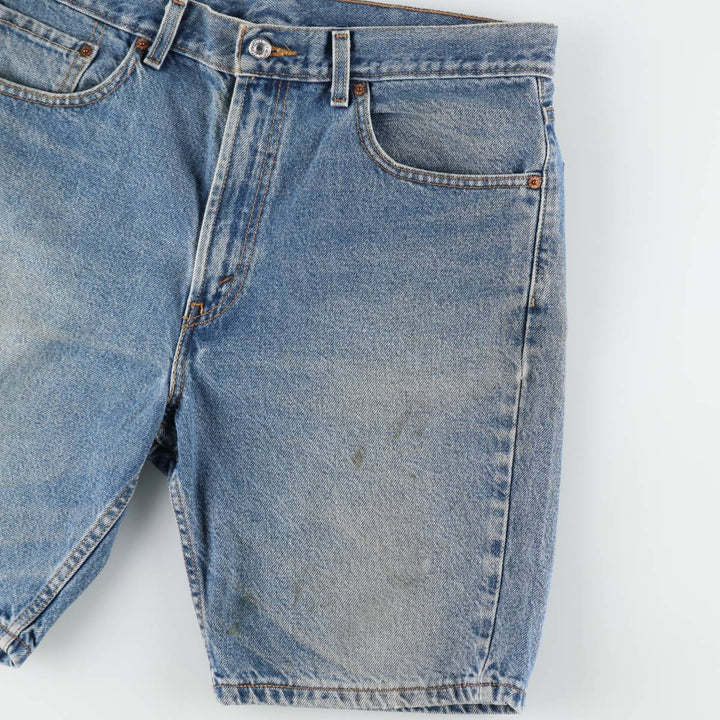 Levi's 505 Regular Fit Denim Shorts (Men's W35 equivalent) cotton blue type Vintage Second Hand