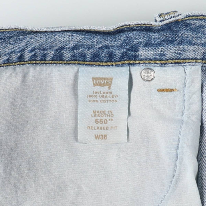Levi's 550 Relaxed Fit Denim Shorts, Men's Size W37 cotton blue type Vintage Second Hand