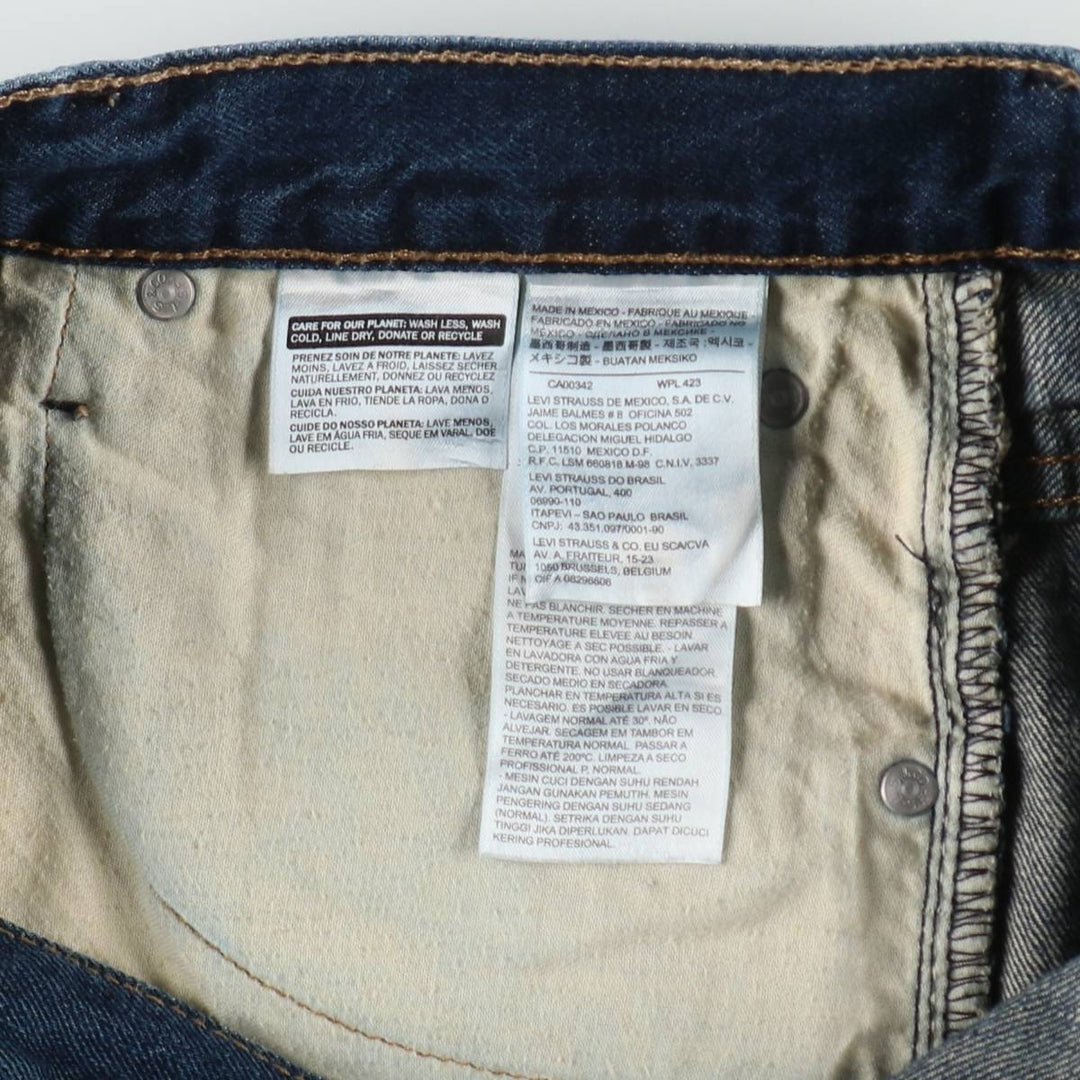 Levi's 569 denim shorts, half pants, jorts, men's size w36 cotton blue type Vintage Second Hand