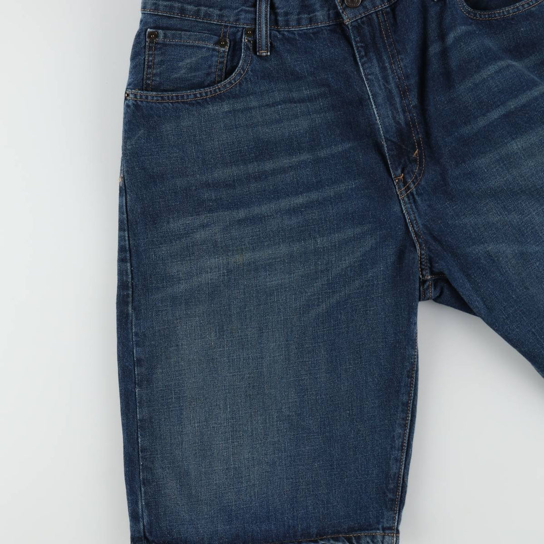 Levi's 569 denim shorts, half pants, jorts, men's size w36 cotton blue type Vintage Second Hand