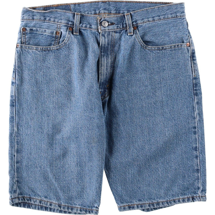 Levi's 505 denim shorts, men's size W35 cotton blue type Vintage Second Hand