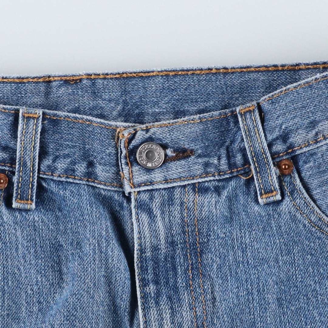 Levi's 505 denim shorts, men's size W35 cotton blue type Vintage Second Hand