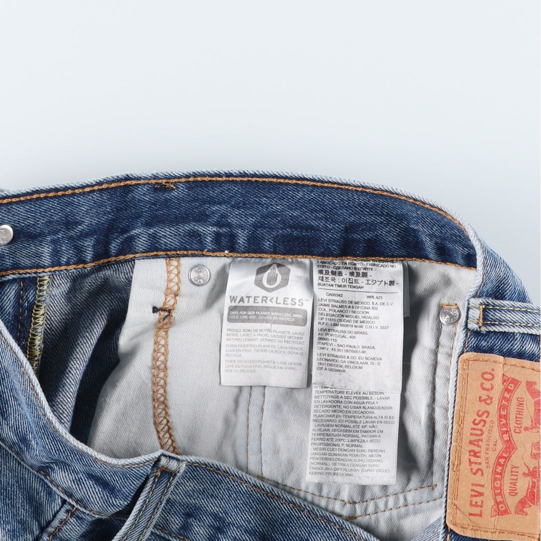 Levi's 569 Denim Shorts, Half Pants, Men's, Size W33 cotton blue type Vintage Second Hand