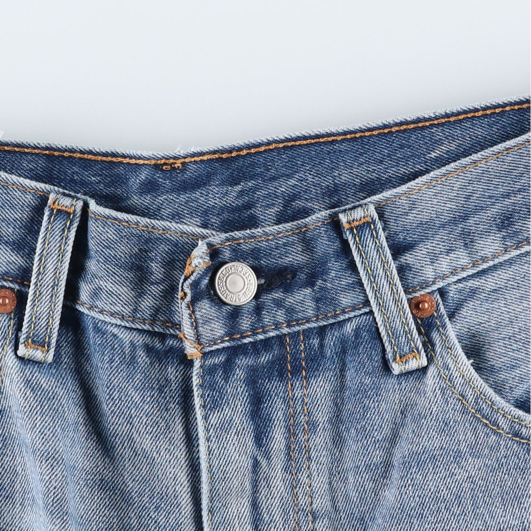 Levi's 569 Denim Shorts, Half Pants, Men's, Size W33 cotton blue type Vintage Second Hand