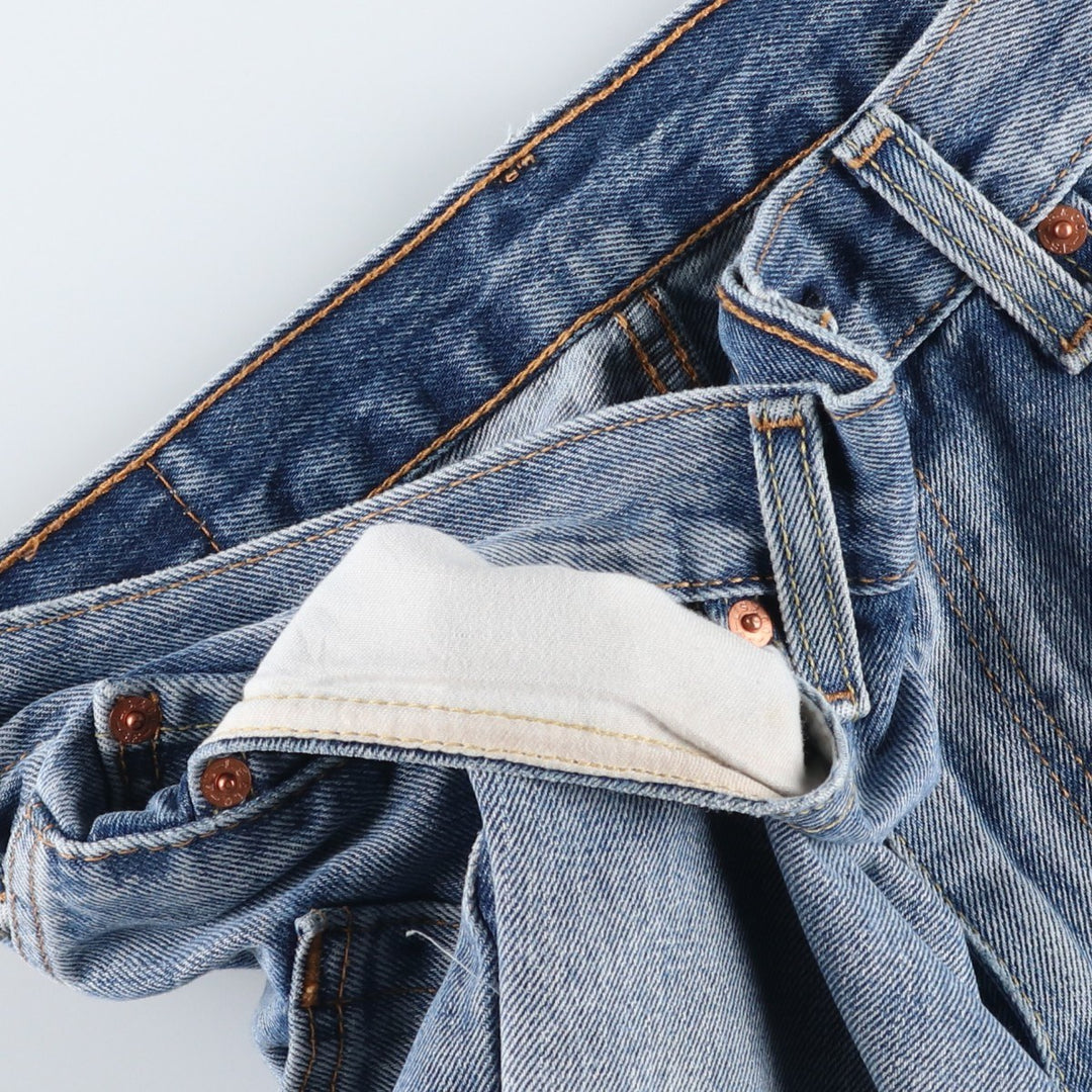 Levi's 569 Denim Shorts, Half Pants, Men's, Size W33 cotton blue type Vintage Second Hand