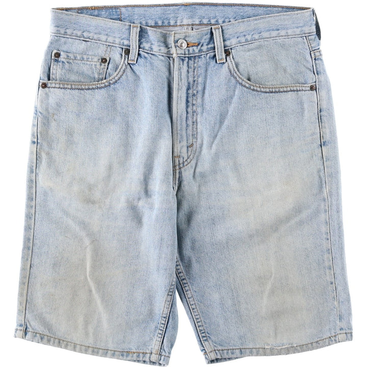 Levi's 505 REGULAR FIT denim shorts, short pants, men's size w34 cotton blue type Vintage Second Hand