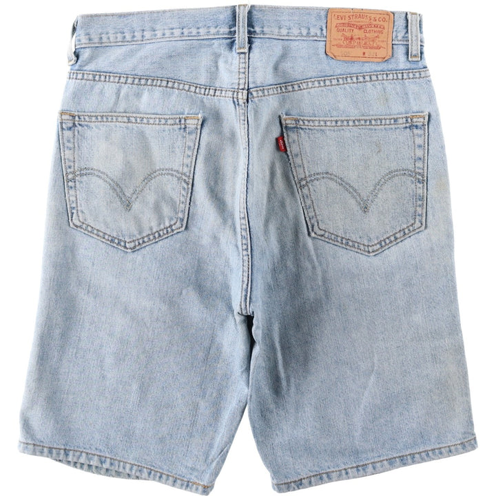 Levi's 505 REGULAR FIT denim shorts, short pants, men's size w34 cotton blue type Vintage Second Hand