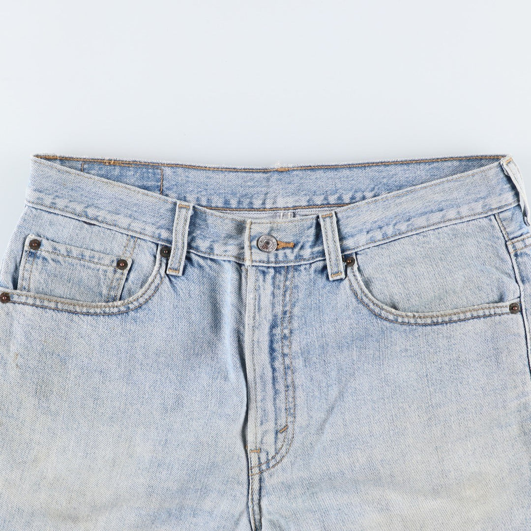 Levi's 505 REGULAR FIT denim shorts, short pants, men's size w34 cotton blue type Vintage Second Hand
