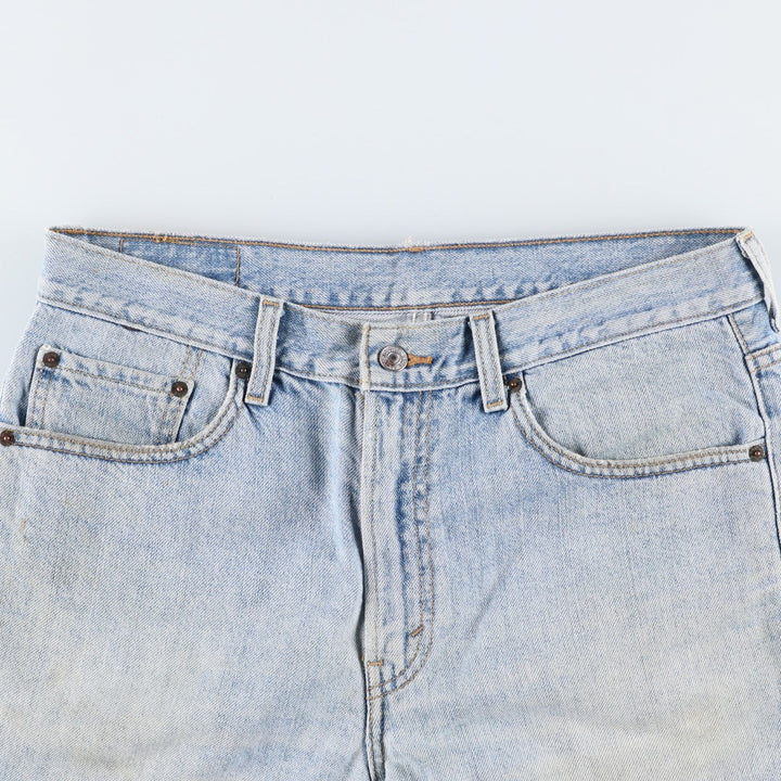 Levi's 505 REGULAR FIT denim shorts, short pants, men's size w34 cotton blue type Vintage Second Hand