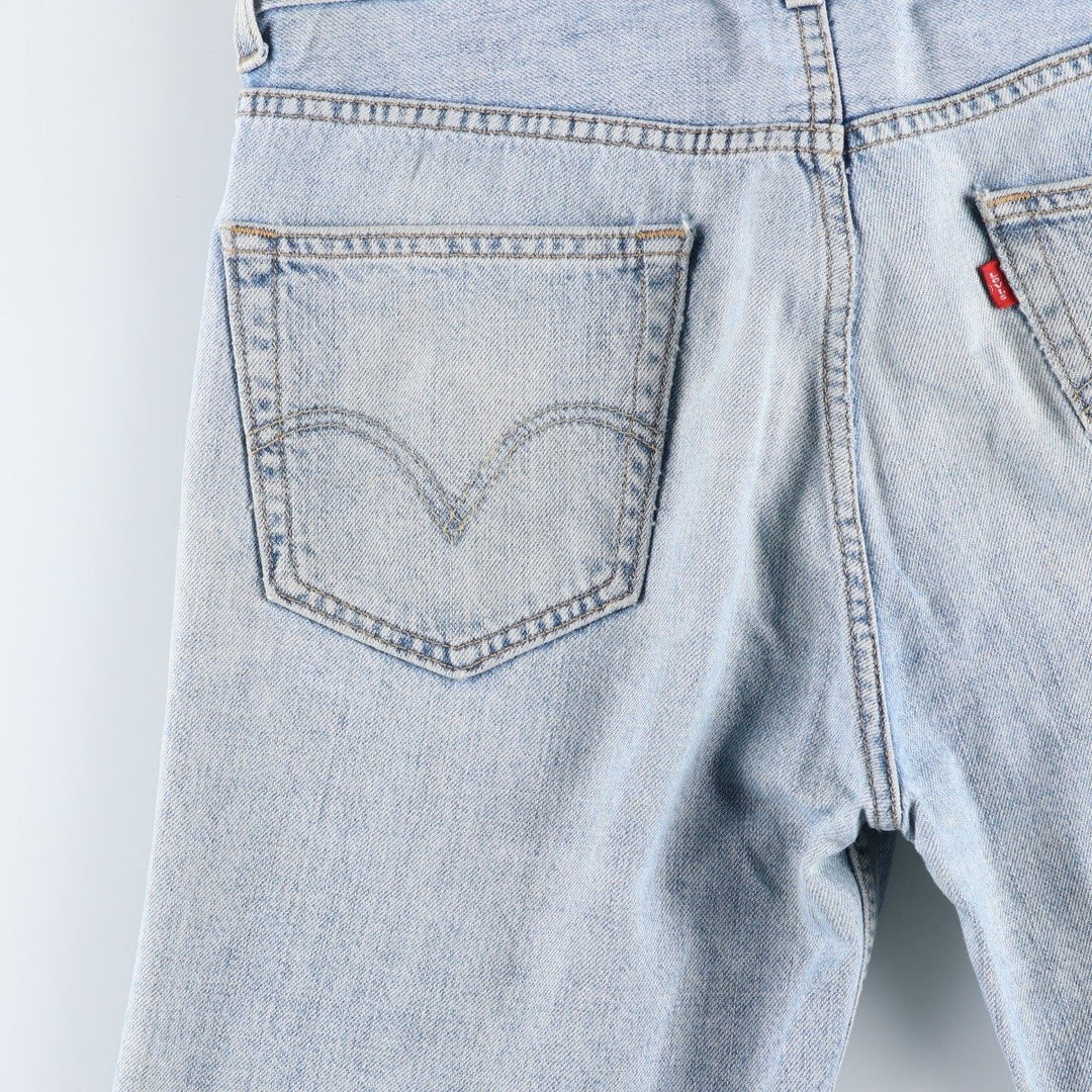 Levi's 505 REGULAR FIT denim shorts, short pants, men's size w34 cotton blue type Vintage Second Hand