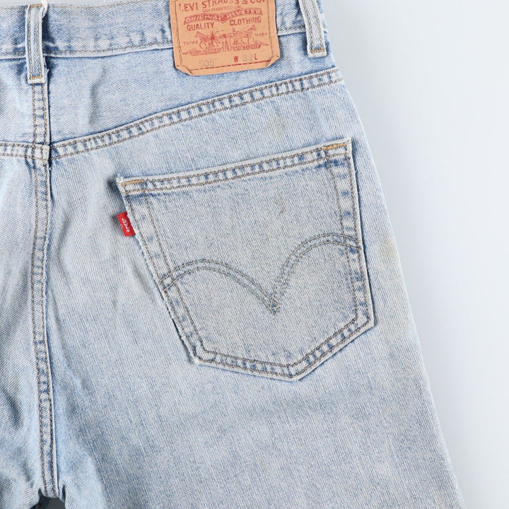 Levi's 505 REGULAR FIT denim shorts, short pants, men's size w34 cotton blue type Vintage Second Hand