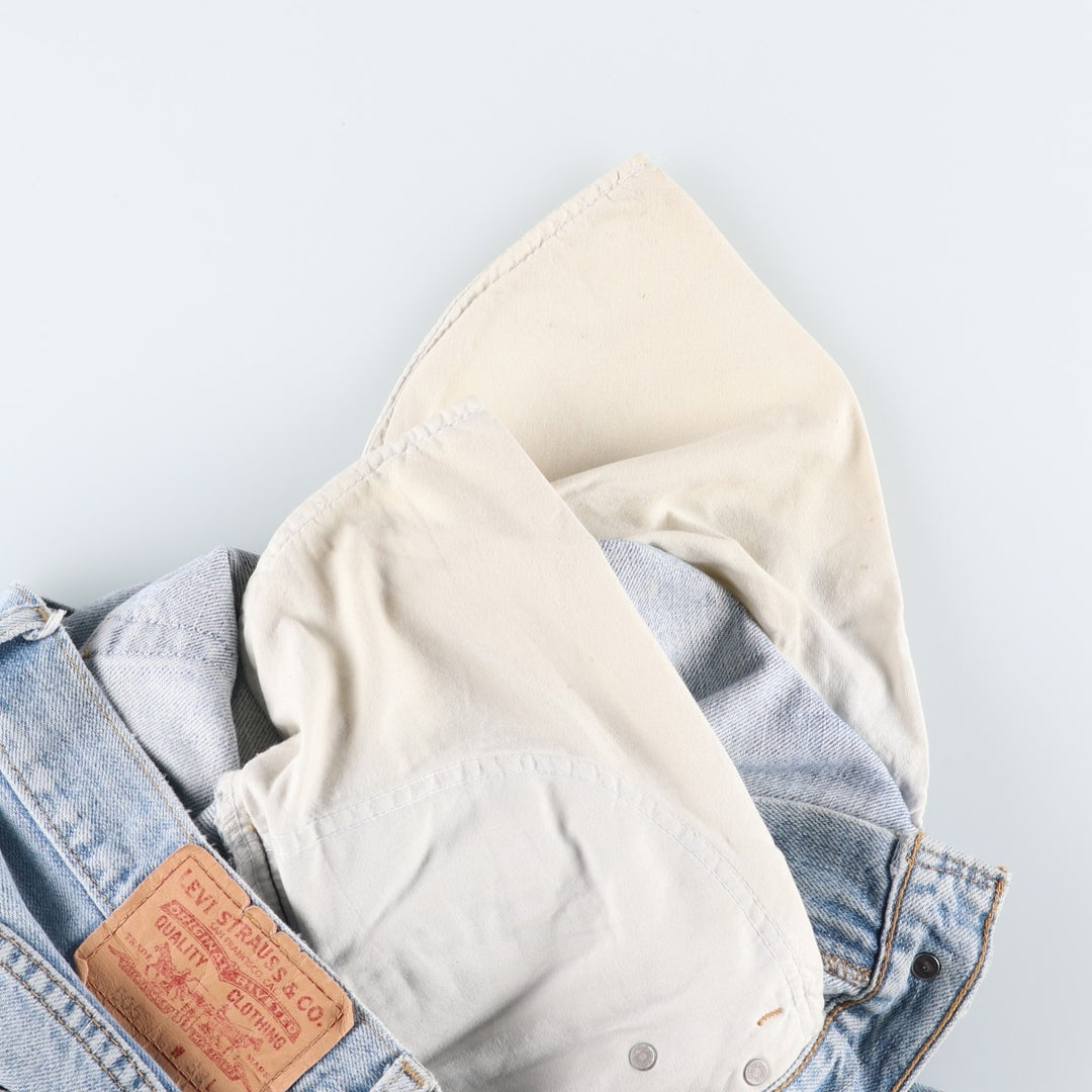 Levi's 505 REGULAR FIT denim shorts, short pants, men's size w34 cotton blue type Vintage Second Hand
