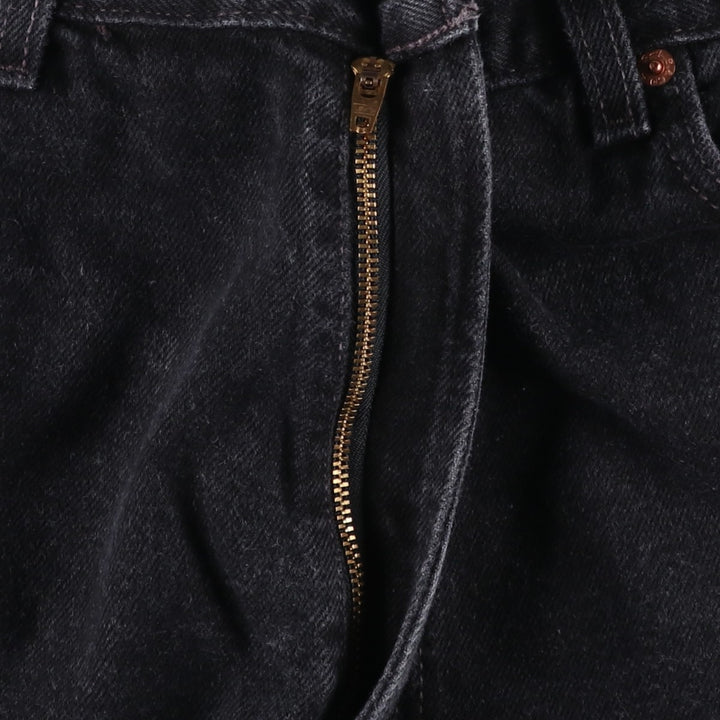 Levi's 550 Relaxed Fit Black Denim Shorts (Men's size W38 equivalent) cotton black type Vintage Second Hand