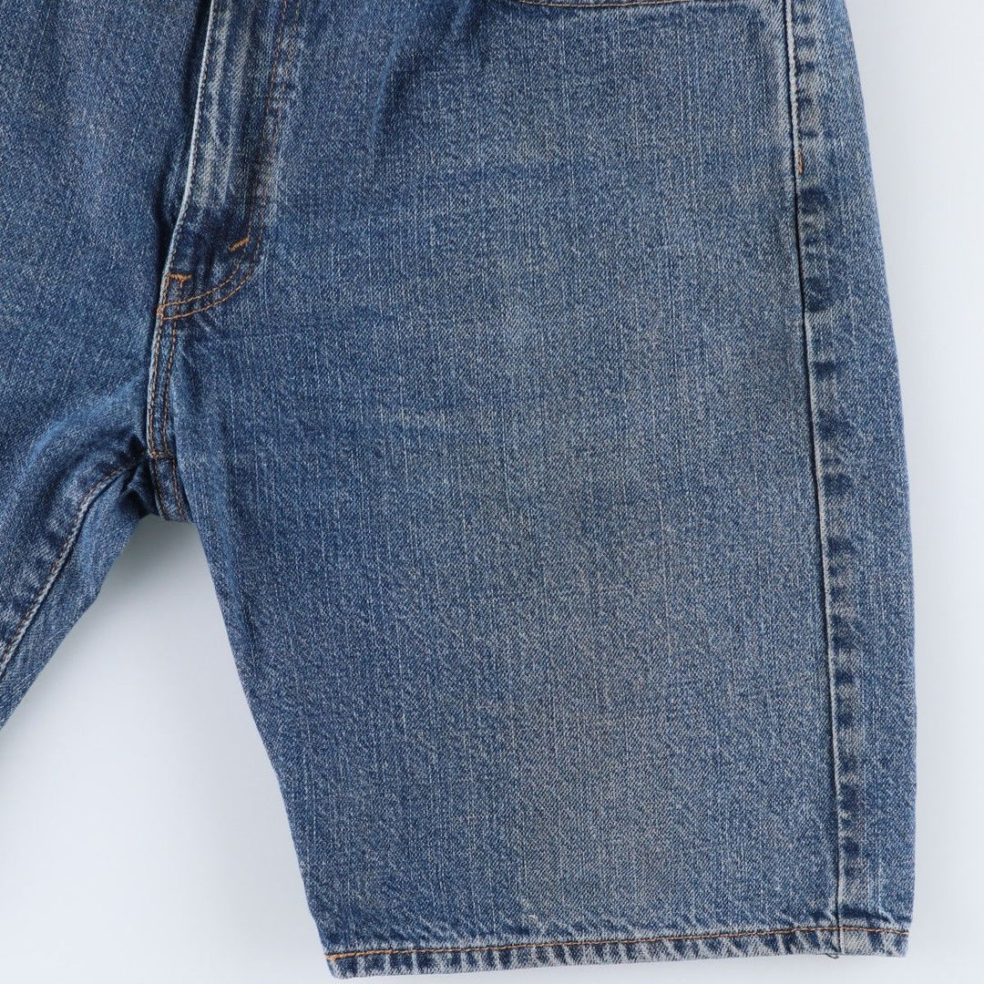 Levi's 505 denim shorts, men's size W36 (approx.) cotton blue type Vintage Second Hand