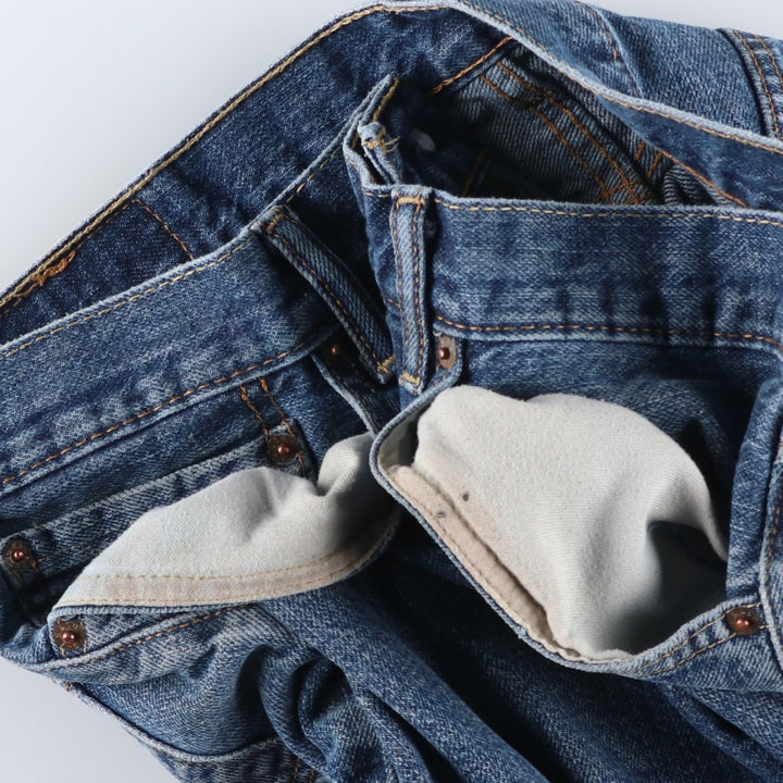 Levi's 505 denim shorts, men's size W36 (approx.) cotton blue type Vintage Second Hand