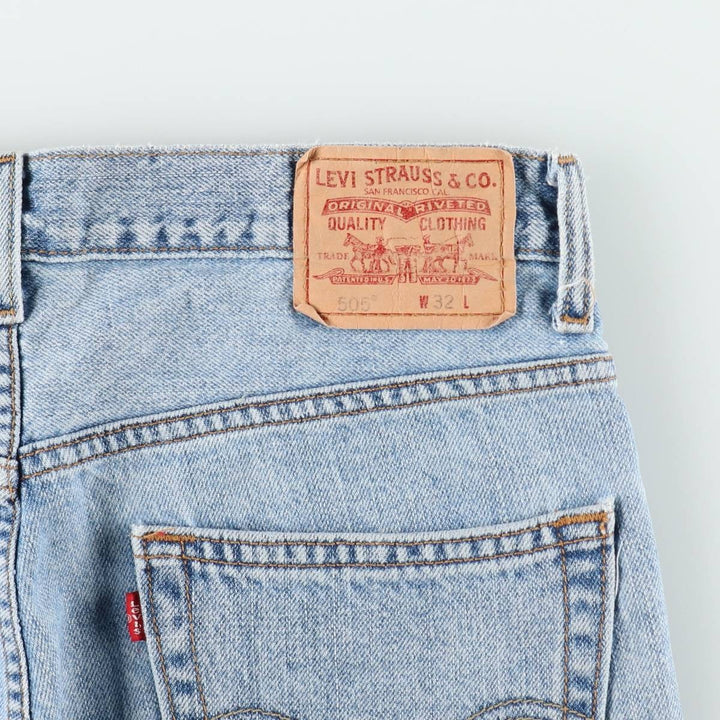Levi's 505 REGULAR FIT denim shorts, short pants, men's size w33 cotton blue type Vintage Second Hand
