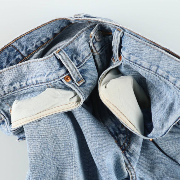 Levi's 505 REGULAR FIT denim shorts, short pants, men's size w33 cotton blue type Vintage Second Hand