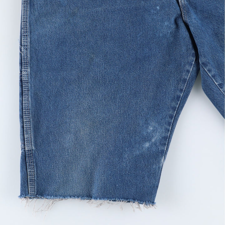 Dickies Cut-Off Denim Painter Shorts, Men's Size W36 (approx.) cotton blue type Vintage Second Hand