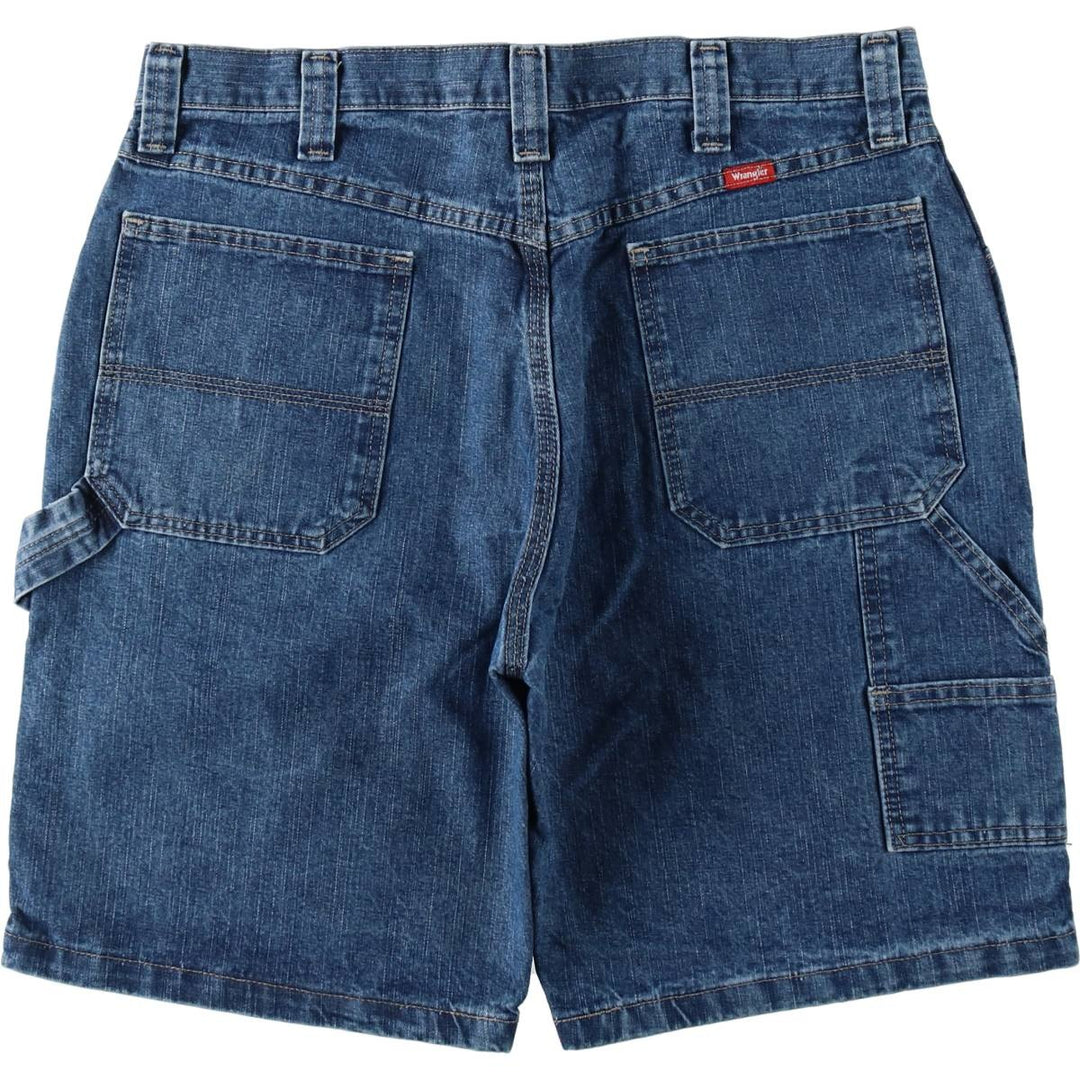 2000'S Wrangler denim painter shorts, men's size W34 (approx.) cotton blue type Vintage Second Hand