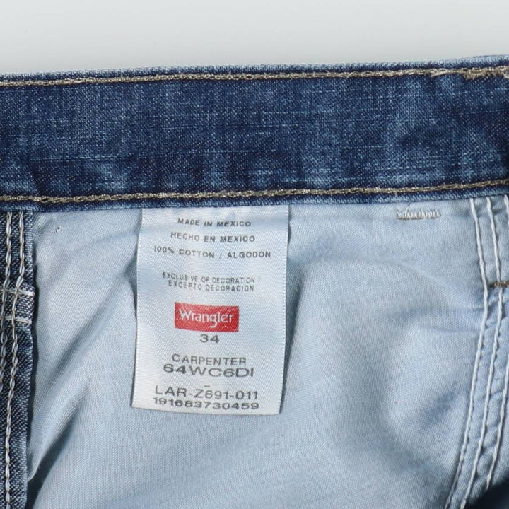 2000'S Wrangler denim painter shorts, men's size W34 (approx.) cotton blue type Vintage Second Hand