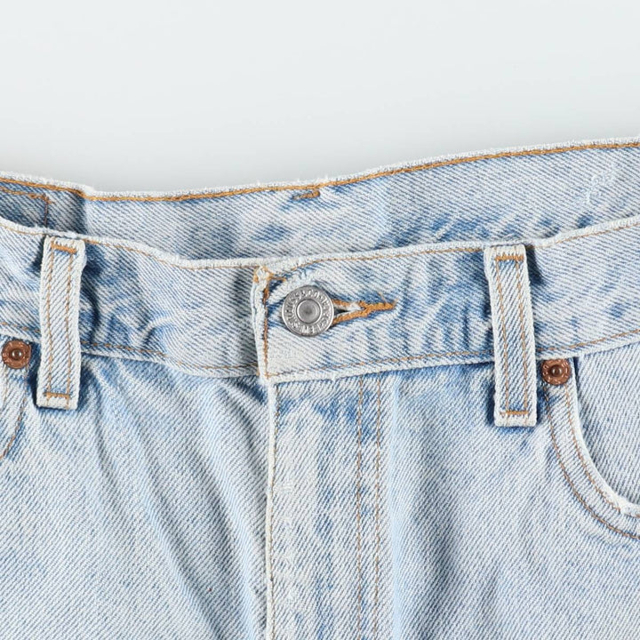 00'S Levi's 550 Relaxed Fit Denim Shorts for Men, W35 cotton blue type Vintage Second Hand