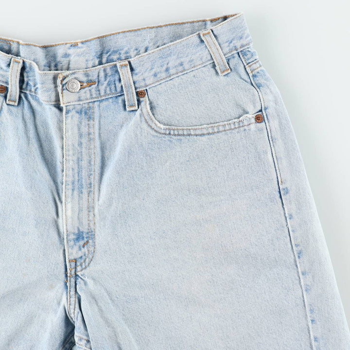 00'S Levi's 550 Relaxed Fit Denim Shorts for Men, W35 cotton blue type Vintage Second Hand