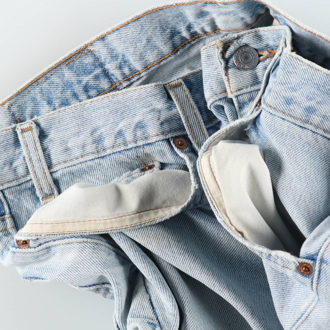 00'S Levi's 550 Relaxed Fit Denim Shorts for Men, W35 cotton blue type Vintage Second Hand