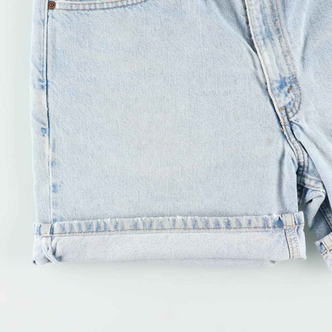 00'S Levi's 550 Relaxed Fit Denim Shorts for Men, W35 cotton blue type Vintage Second Hand