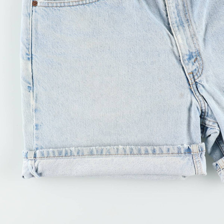 00'S Levi's 550 Relaxed Fit Denim Shorts for Men, W35 cotton blue type Vintage Second Hand