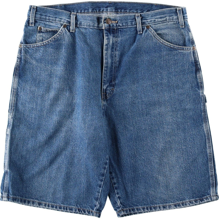 Dickies denim painter shorts, half pants, men's size w37 cotton blue type Vintage Second Hand