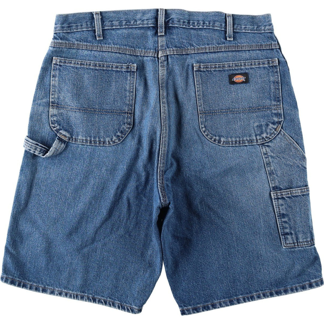 Dickies denim painter shorts, half pants, men's size w37 cotton blue type Vintage Second Hand