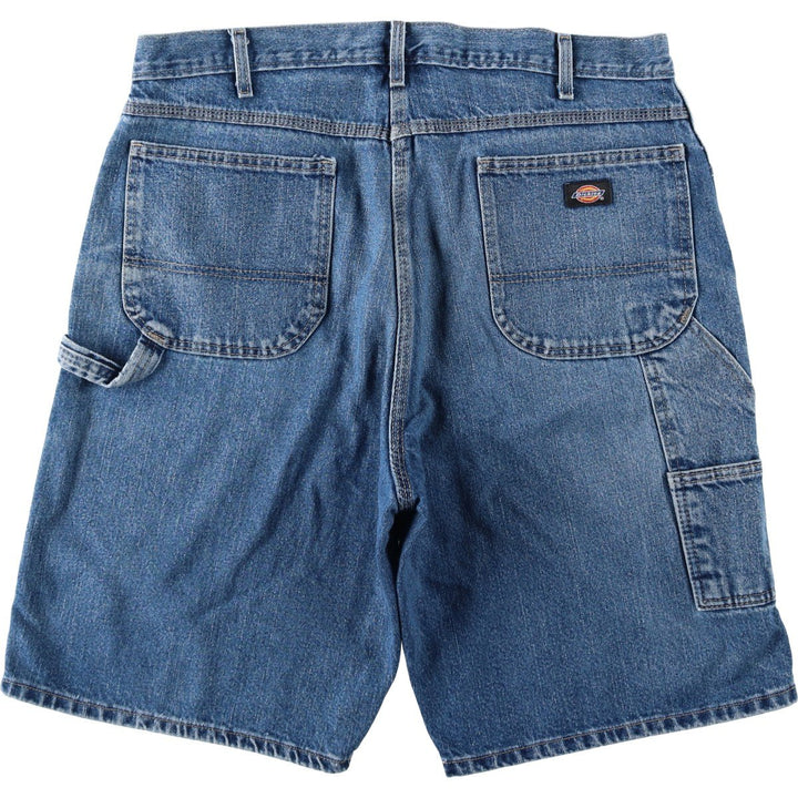 Dickies denim painter shorts, half pants, men's size w37 cotton blue type Vintage Second Hand