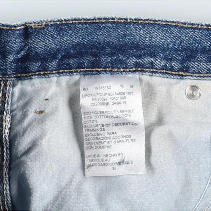Dickies denim painter shorts, half pants, men's size w37 cotton blue type Vintage Second Hand