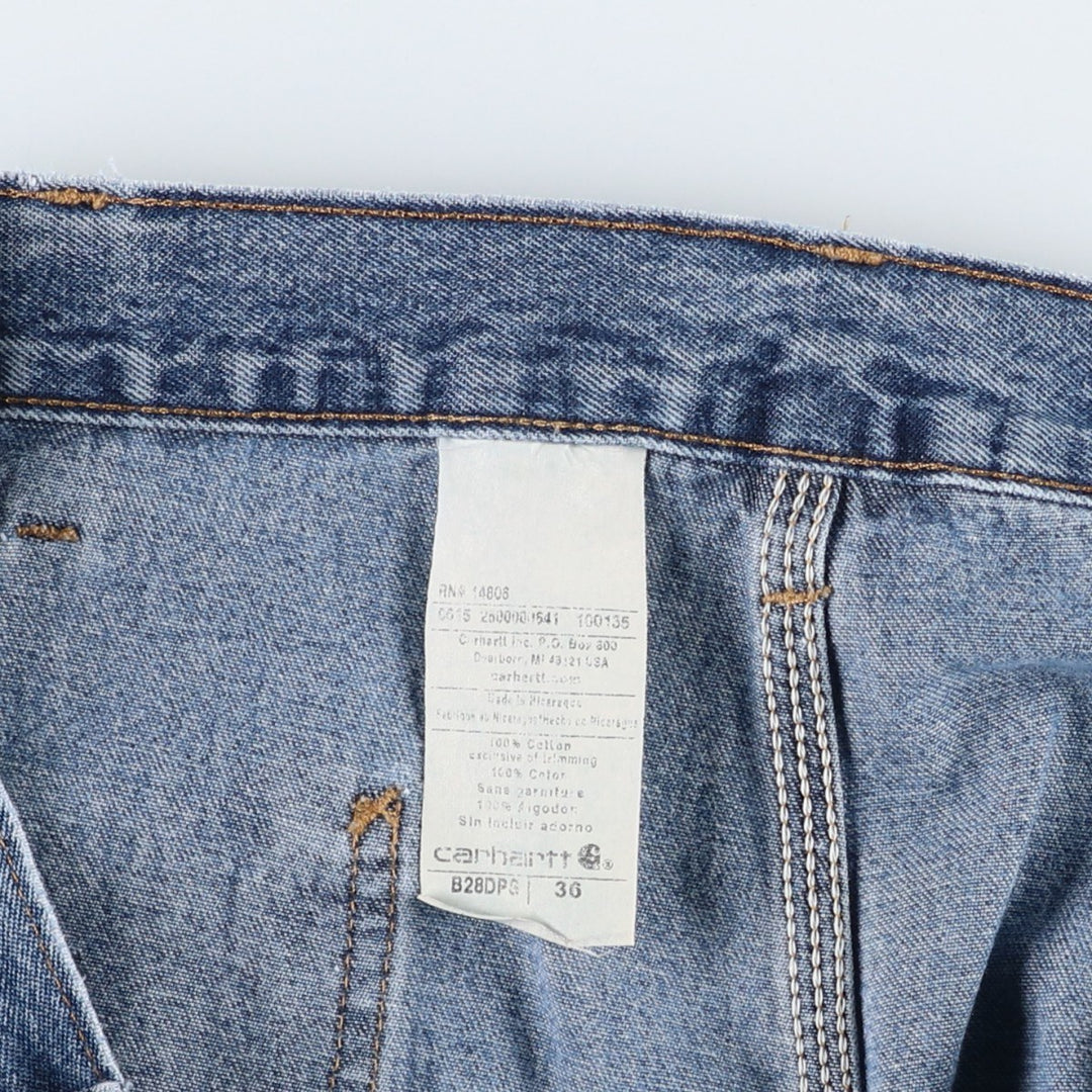 Carhartt Denim Painter Shorts, Shorts, Men's, W36 equivalent cotton Blue type light blue Vintage Second Hand