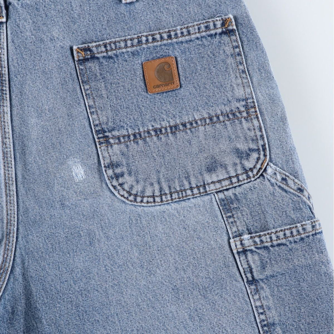 Carhartt Denim Painter Shorts, Shorts, Men's, W36 equivalent cotton Blue type light blue Vintage Second Hand