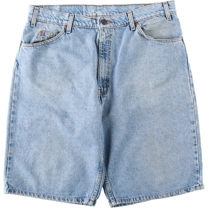 Levi's 550 Relaxed Fit Orange Tab Denim Shorts, Men's W37 (approx.), Vintage. unclear blue type Vintage Second Hand